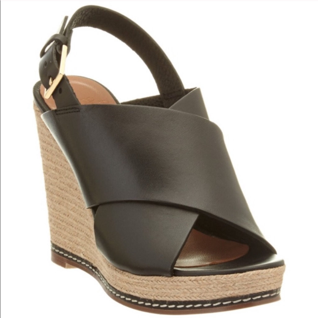 Andre Assous Cora Leather Espadrilles Wedge